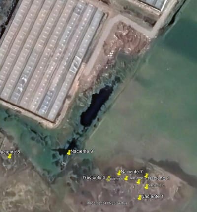 Un informe del Sinac identificó las termales, la #9 es la que drenaron y desaparecieron en la finca de Hybrida Farm.
