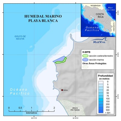 Mapa del humedal.