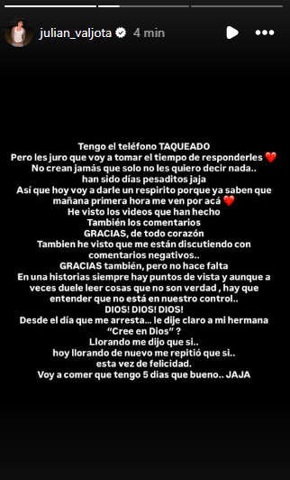 Julián Valverde comentarios negativos