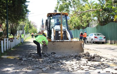 Los trabajos para iluminar La Sabana empezaron en mayo de este año. Cortesía Icoder.
