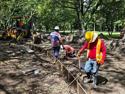 Trabajos de construcción en La Sabana. Cortesía Icoder.