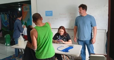 Primera persona en recibir atención durante el plan piloto, el lunes 24 de setiembre