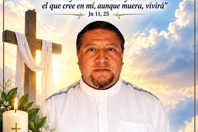 Imagen del sacerdote asesinado. Foto de la Diócesis de Huejutla
