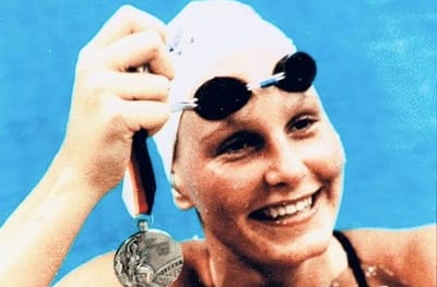 Sylvia Poll y su medalla. Panam Sports. 