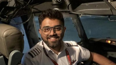 Smit Machchhar, piloto de flydubai. Foto: X