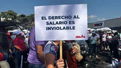 manifestación docente ANDE