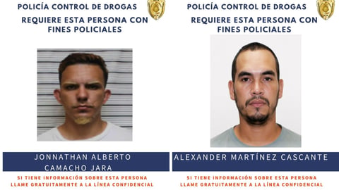 Camacho y Martínez este miércoles permanecían en fuga tras los allanamientos.