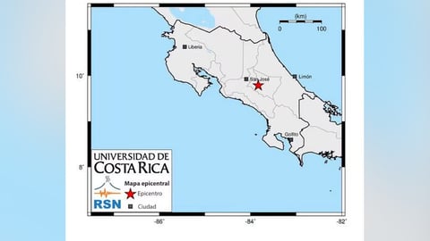 Fuerte temblor con epicentro en Cartago sacudió varias partes del país