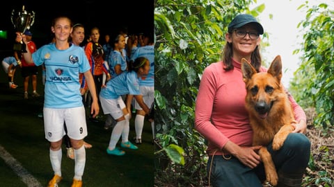 Exseleccionada nacional cambió el fútbol por el cafetal que heredó de su padre