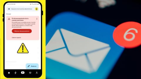 Cómo liberar espacio en Gmail.