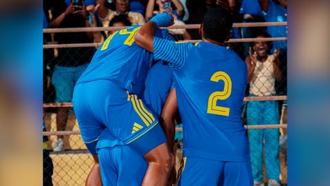 Curazao celebra su gol. Foto Facebook de Curazao.