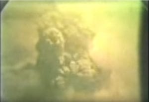 Imagen de la erupción de 1953. Imagen cortesía de Geografía de Costa Rica