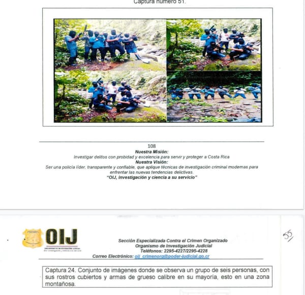 Imagen extraída del teléfono de Charlyn e incluida en el informe policial.