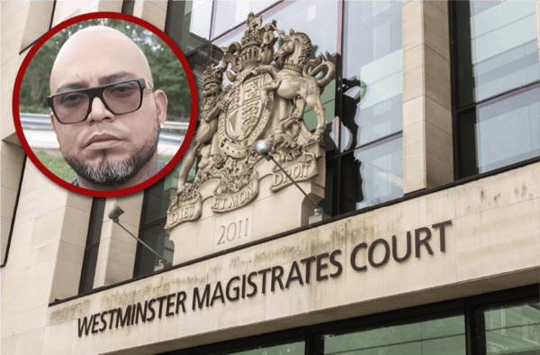 Shock espera audiencia para apelar su extradición en la Corte de Westminster, Londres.