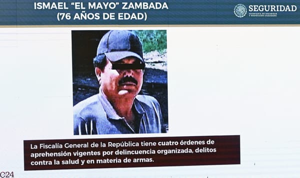 Una imagen del cofundador del Cártel de Sinaloa, el narcotraficante mexicano Ismael 