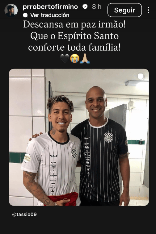 Tassio junto a Firmino.