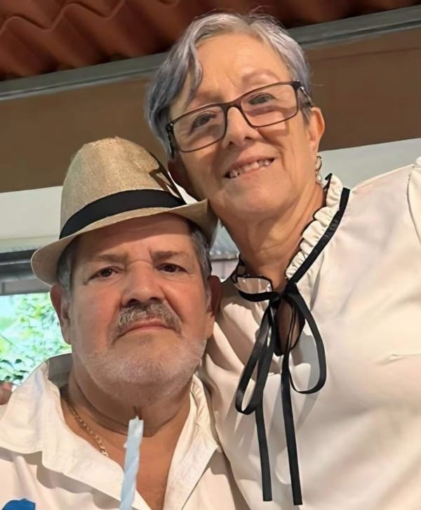 Fotografía de don Alberto Venegas y doña Marielos Córdoba.