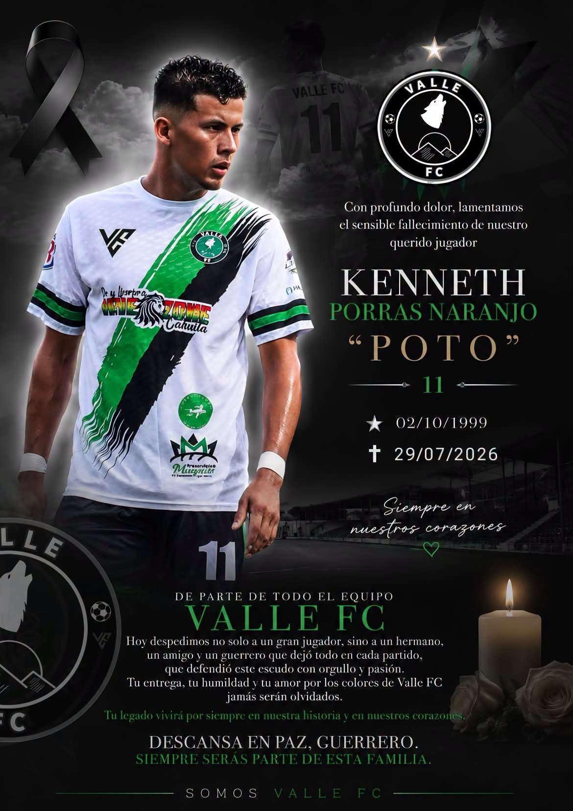 Mensaje del equipo Valle.